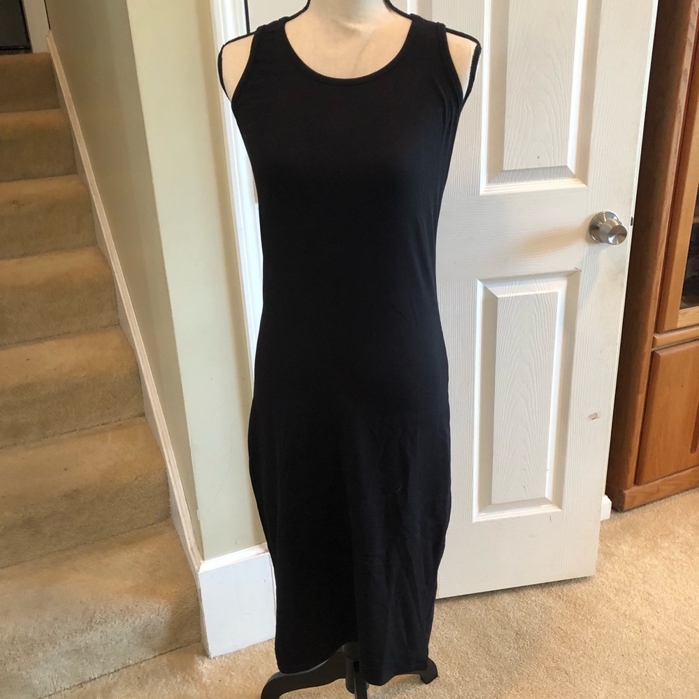 Racerback, black tank. Midi. NWT